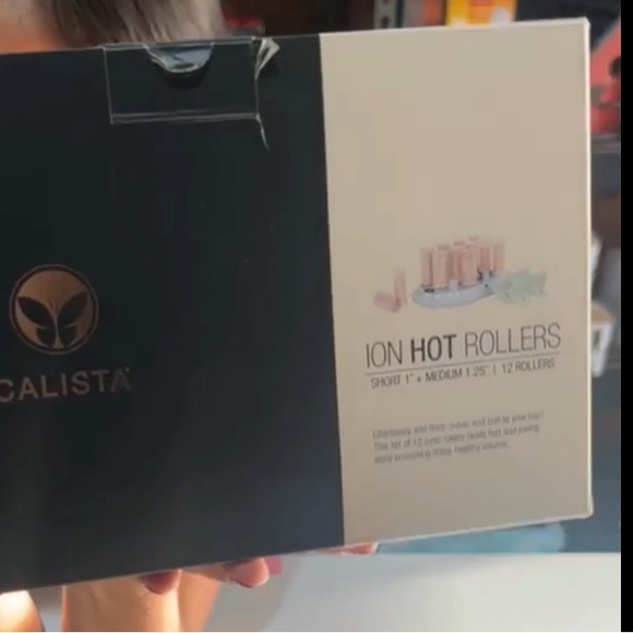 Calista Set in Pink Ion Hot Rollers short/medium - Picture 6 of 6